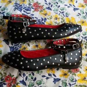 💀Skull Charm Studded Flats💀